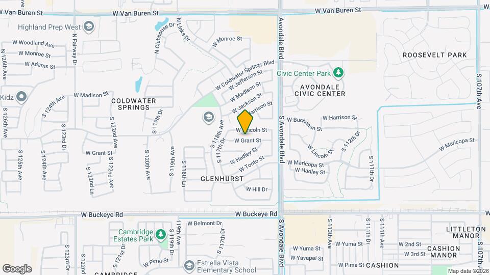 11706 W Grant St Mapa y Detalles de la Ubicación