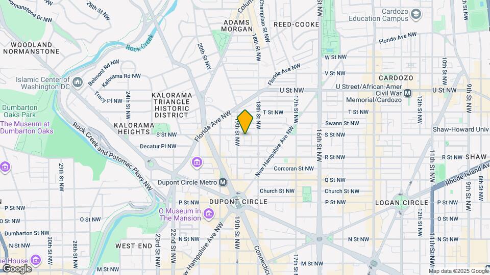 1824 S St NW Map and Location Details