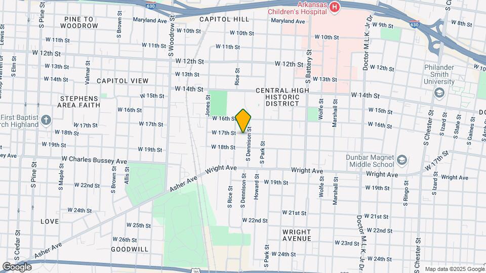 2311 W 17th St Map and Location Details