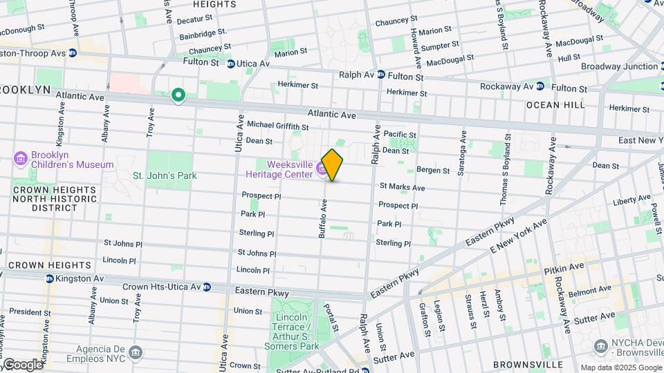 1322 St Marks Ave Mapa y Detalles de la Ubicación