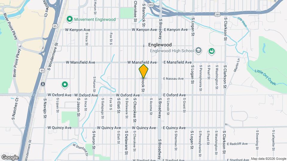 4010 S Bannock St Mapa y Detalles de la Ubicación