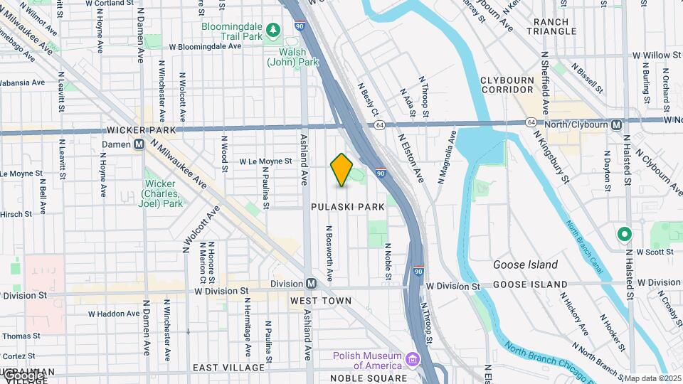 1418 N Greenview Ave-Unit -1B Map and Location Details