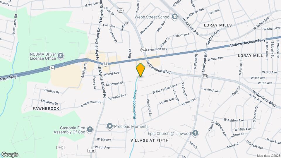 1850 Adams Ave Map and Location Details