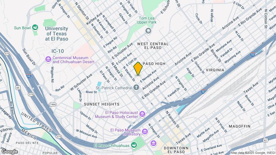 1225 N Kansas St Map and Location Details