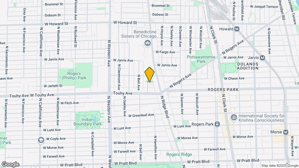 7235 N Hamilton Ave Map and Location Details