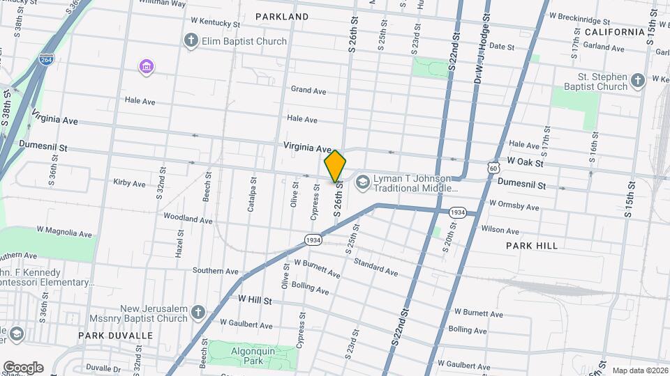 1310 S 26th St Map and Location Details
