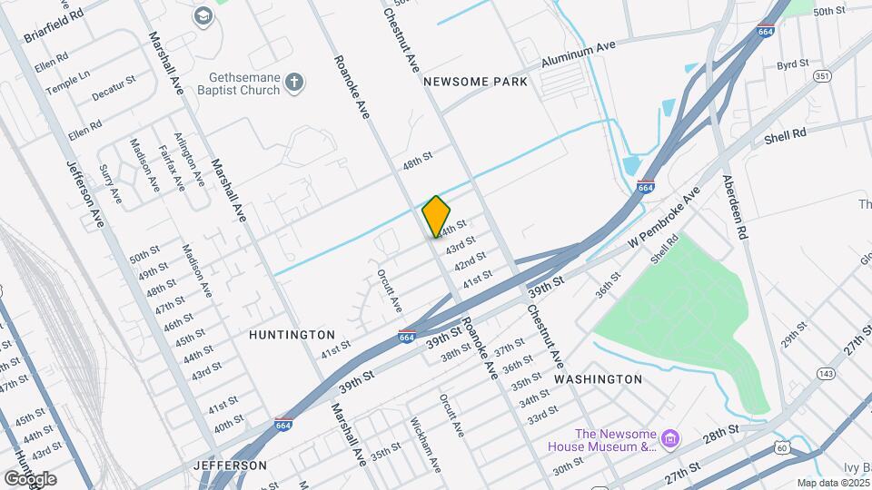 4308 Roanoke Ave Map and Location Details