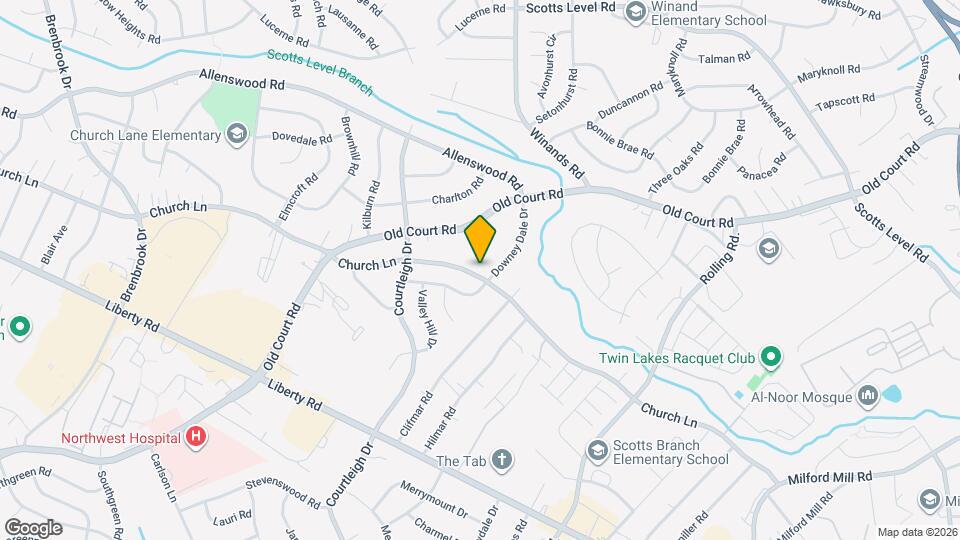 8402 Church Ln Map and Location Details