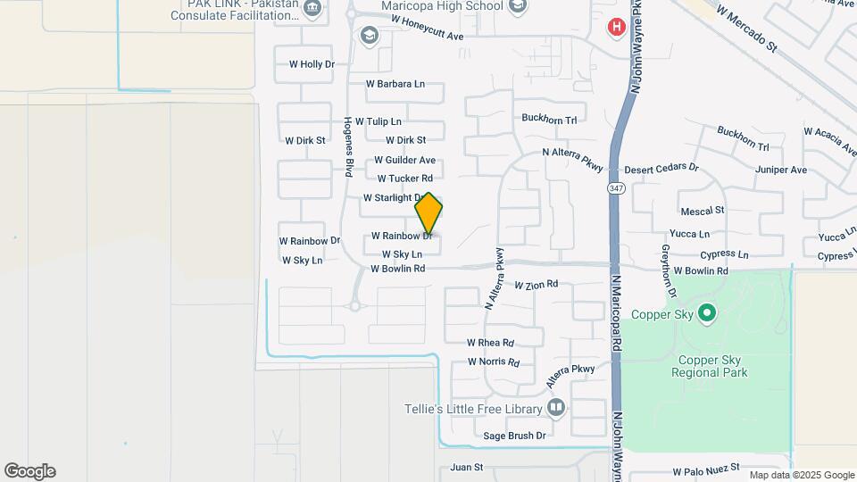 45525 W Rainbow Dr Map and Location Details
