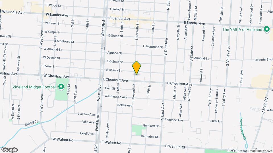 615 S Seventh St Map and Location Details