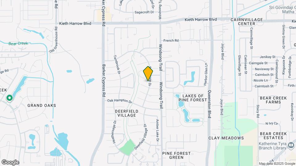 18103 Ravenfield Dr Mapa y Detalles de la Ubicación