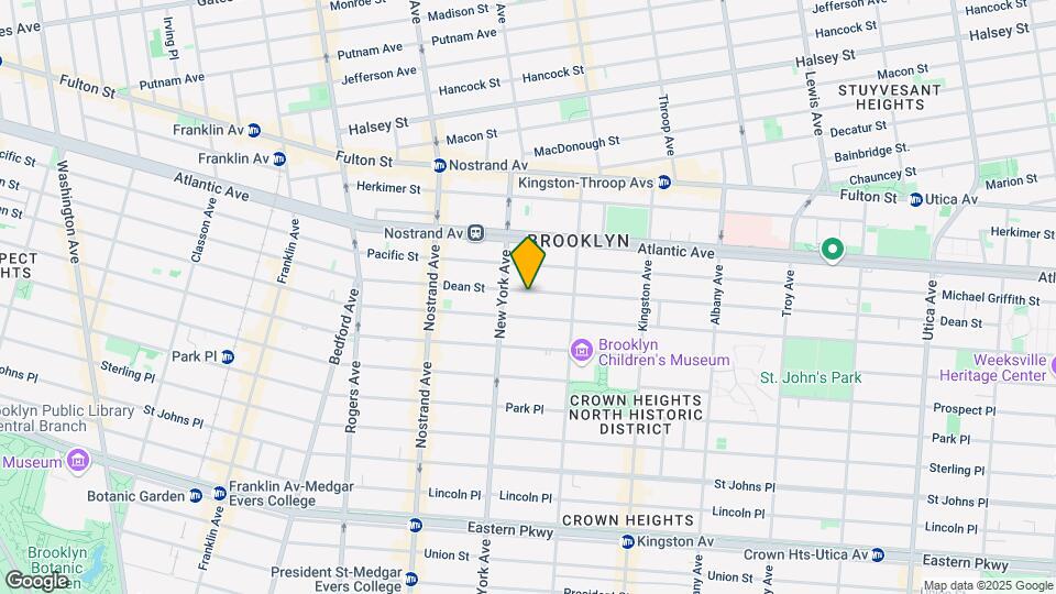 1296 Dean St Mapa y Detalles de la Ubicación