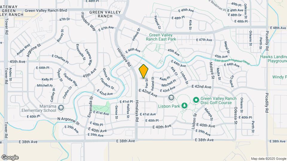 20162 E 43rd Ave Map and Location Details