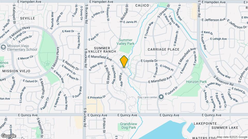 17505 E Mansfield Ave Map and Location Details