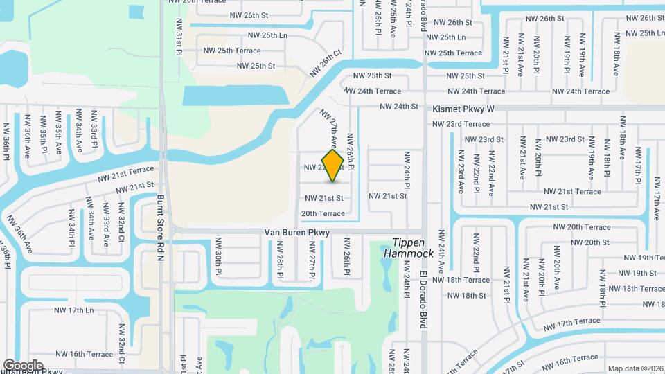 2700 NW 21st Terrace Map and Location Details