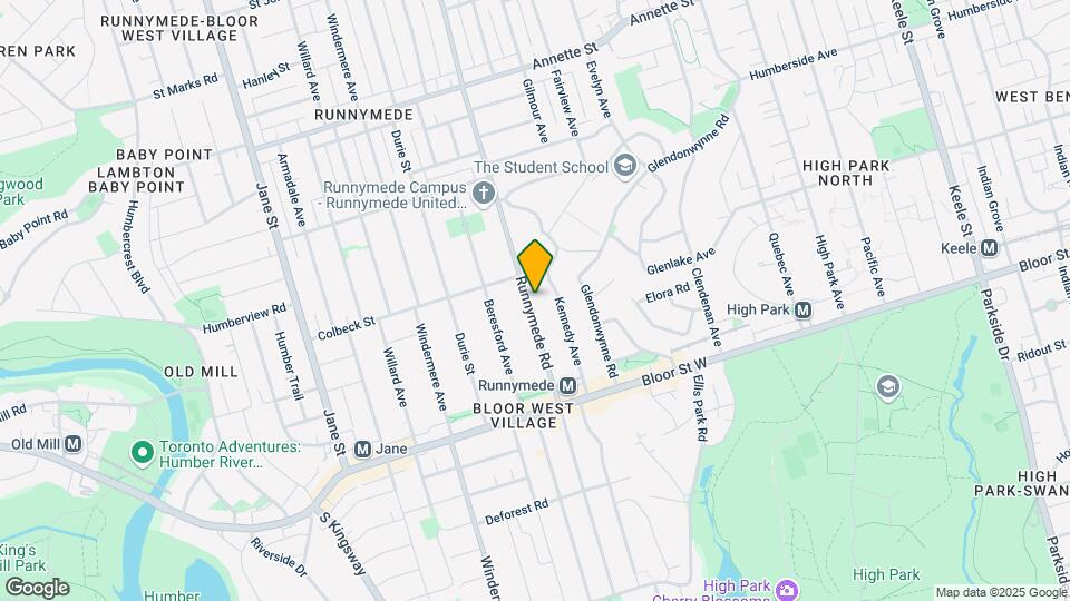 329 Runnymede Rd Map and Location Details