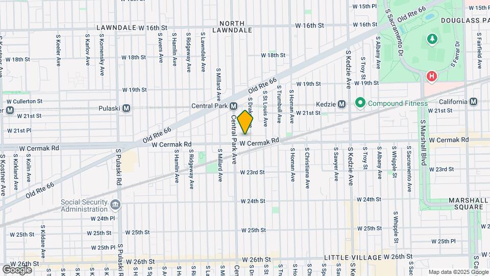 3542 W Cermak Rd Map and Location Details