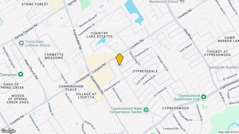 18402 Tall Cypress Dr Map and Location Details