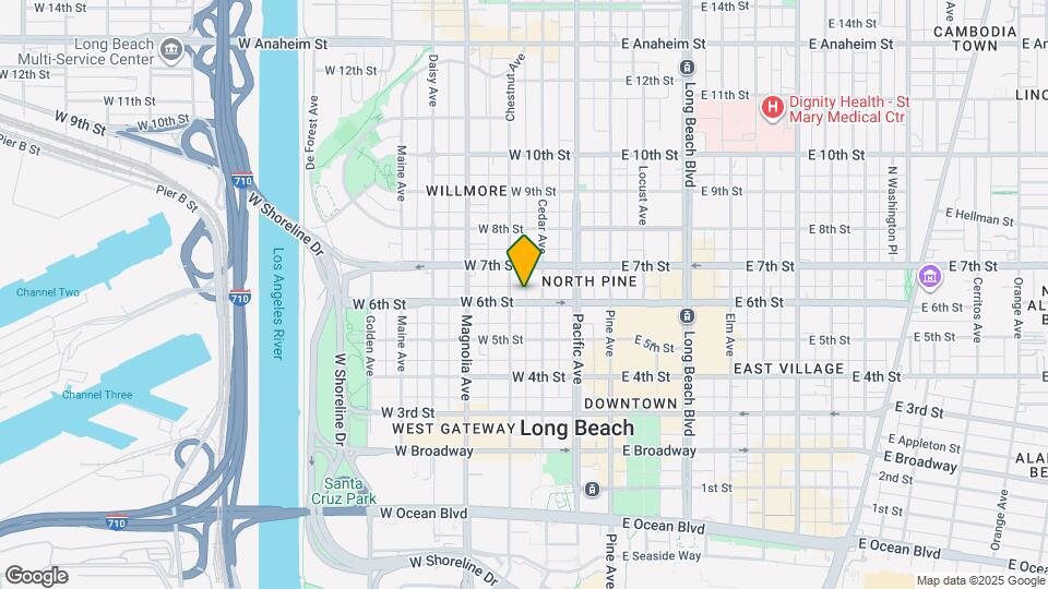 327 W 6th St Map and Location Details