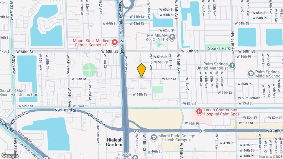 1890 W 56th St Map and Location Details