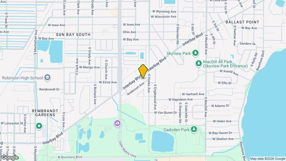 3611 Anderson Ave Map and Location Details