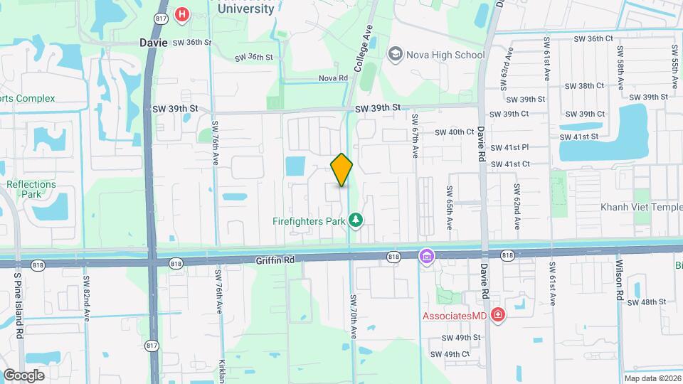 4250 SW 70th Terrace Map and Location Details