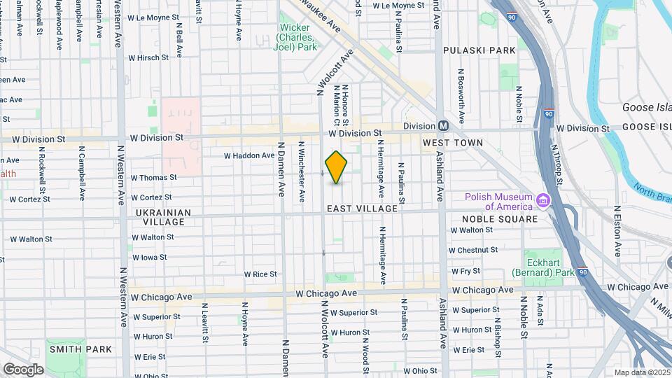 1036 N Honore St Map and Location Details
