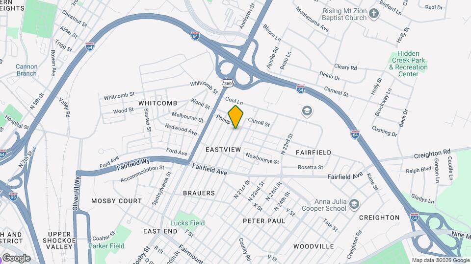 1805 N 19th St Map and Location Details