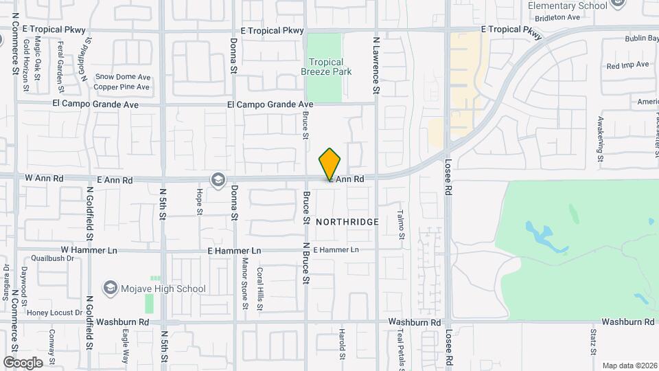 1602 Morning Bell Ave Map and Location Details