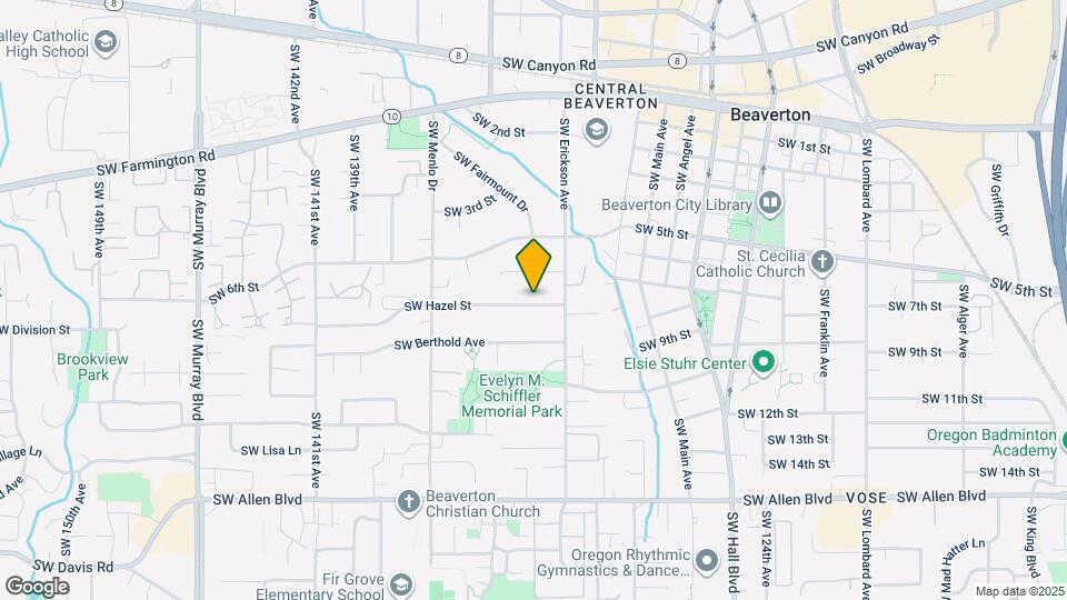 13275 SW Hazel St Map and Location Details