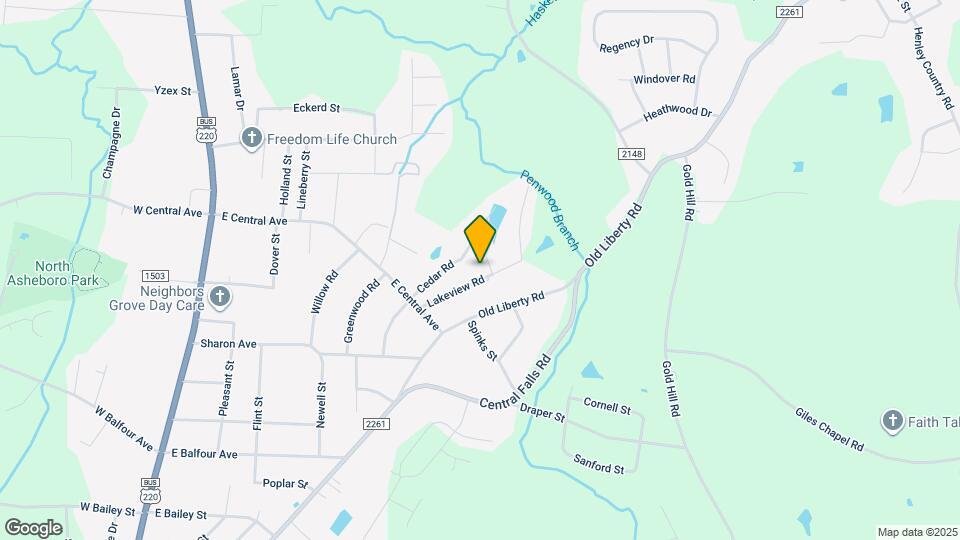 1967 Lakeview Rd Map and Location Details