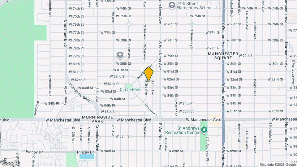 8214 S 3rd Ave Mapa y Detalles de la Ubicación