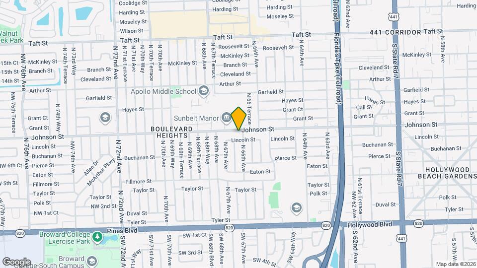 6610 Johnson St Map and Location Details