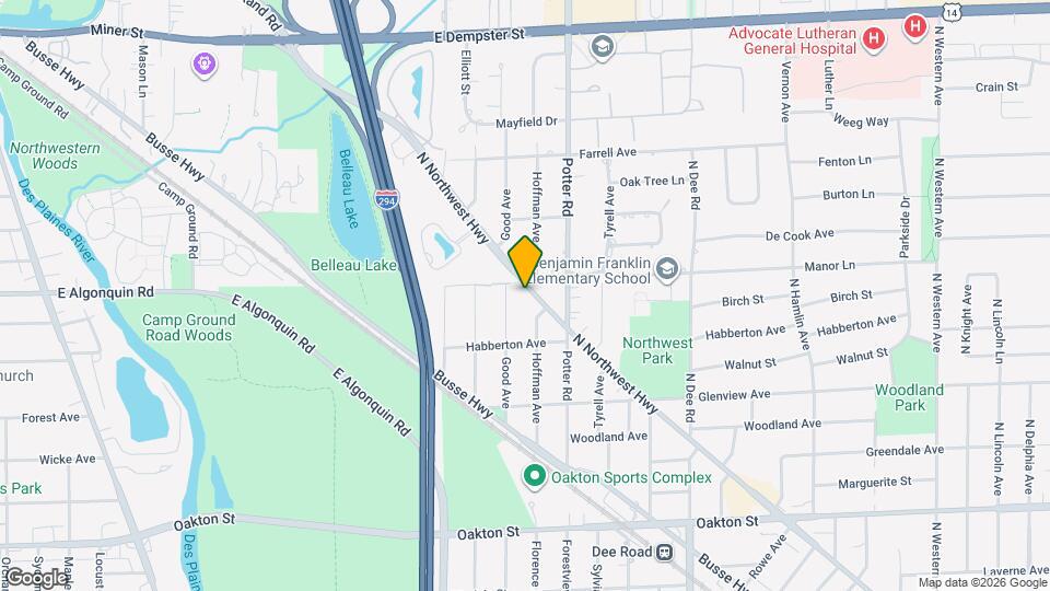 1336 N Northwest Hwy, Unit 2nd Floor Mapa y Detalles de la Ubicación