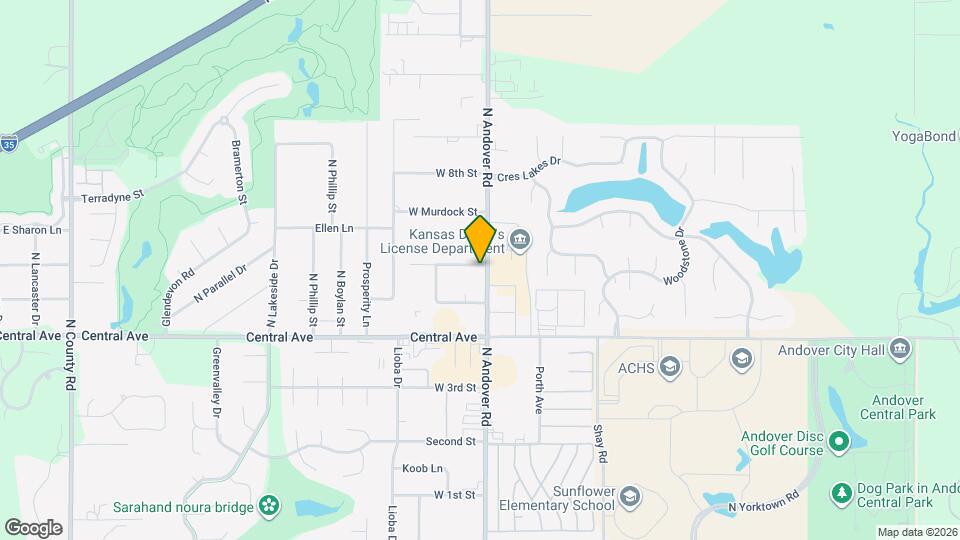 613 N Andover Rd Map and Location Details