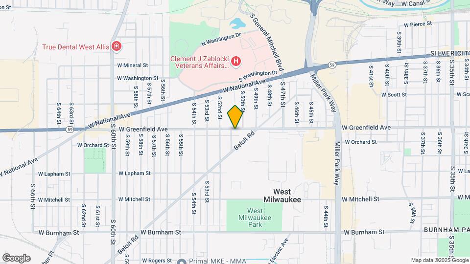 5021 W Greenfield Ave Map and Location Details