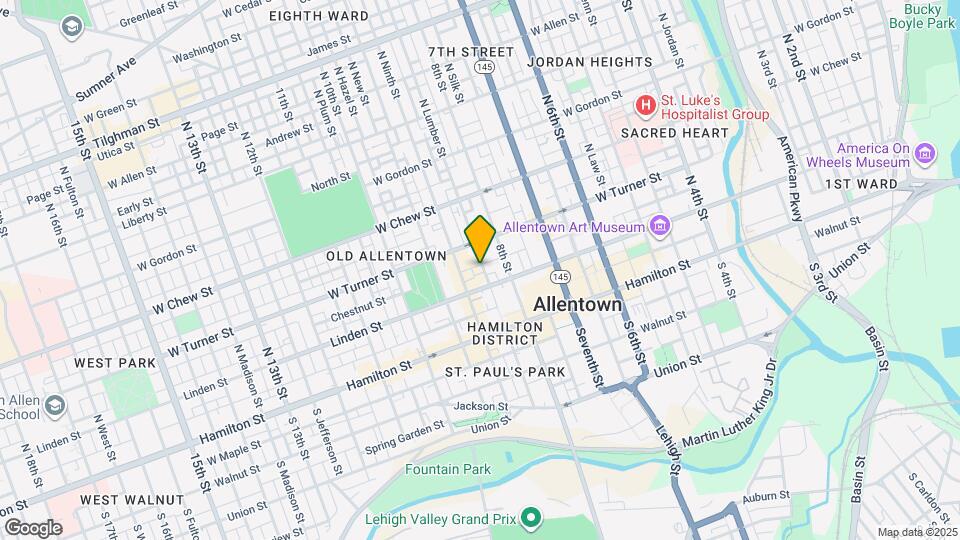 828 Chestnut St Map and Location Details