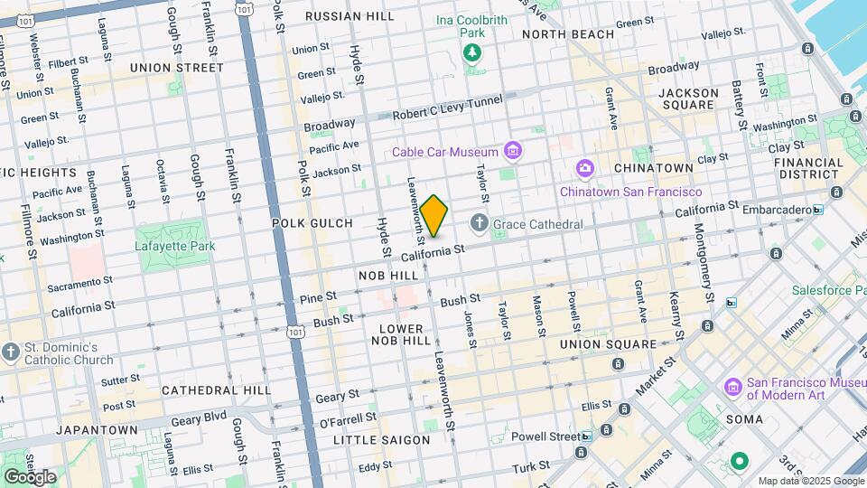 1270 California St Map and Location Details