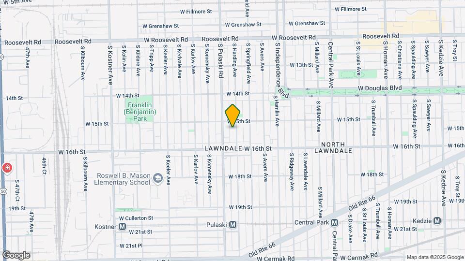 1516 S Harding Ave Map and Location Details