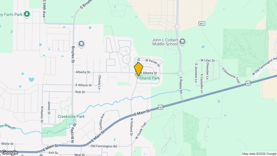 1384 S Holland Dr Map and Location Details