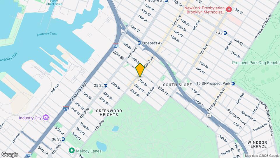 247 21st St Map and Location Details