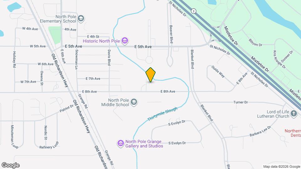 401 E 8th Ave Map and Location Details