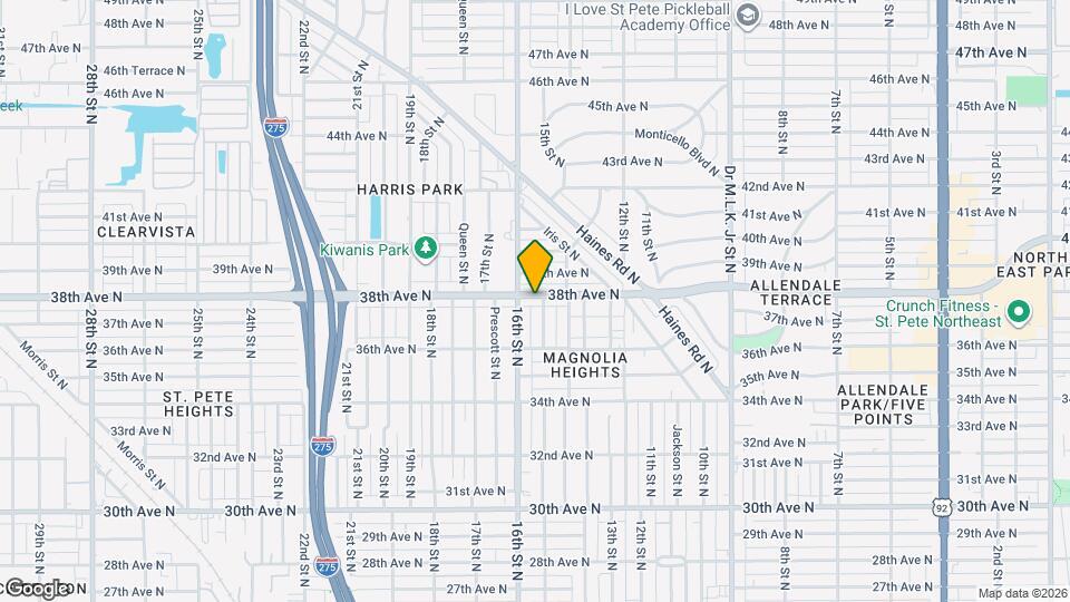 1512 38th Ave N Map and Location Details