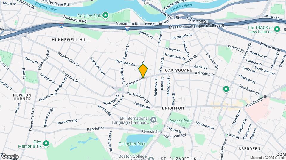 346 Faneuil St, Unit 1 Map and Location Details