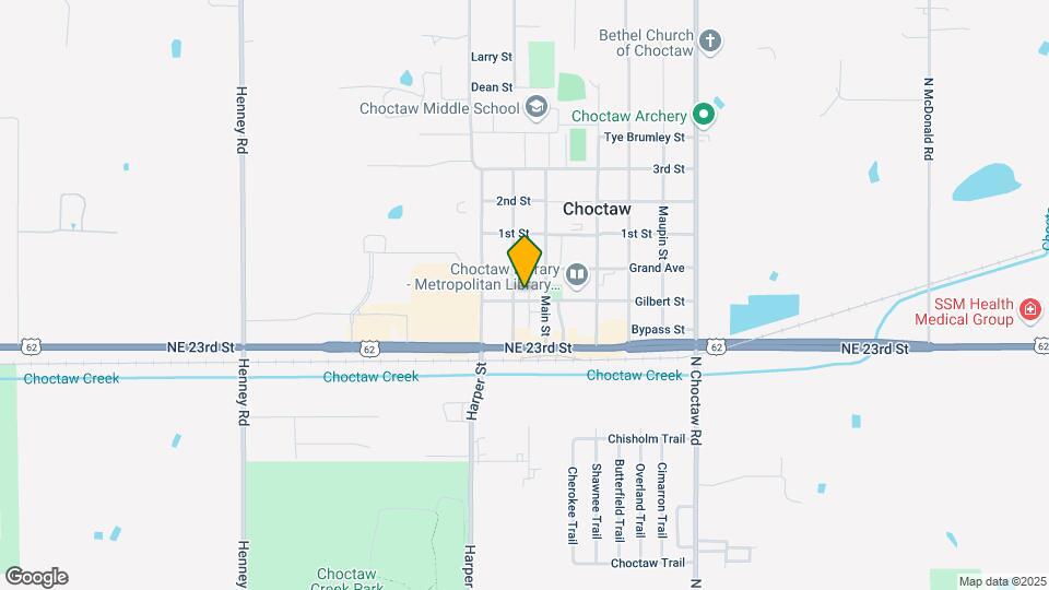 Choctaw Apartments Map and Location Details