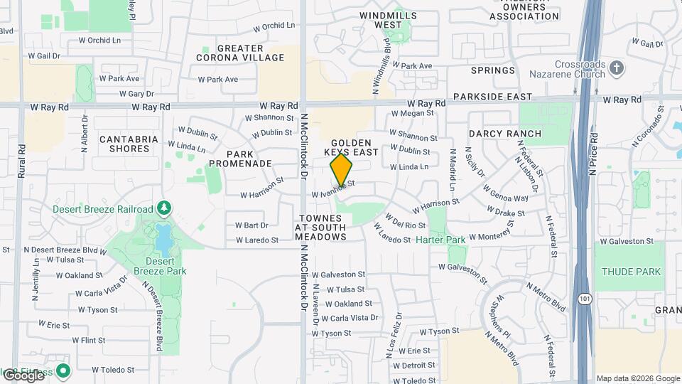 3861 W Ivanhoe St Map and Location Details