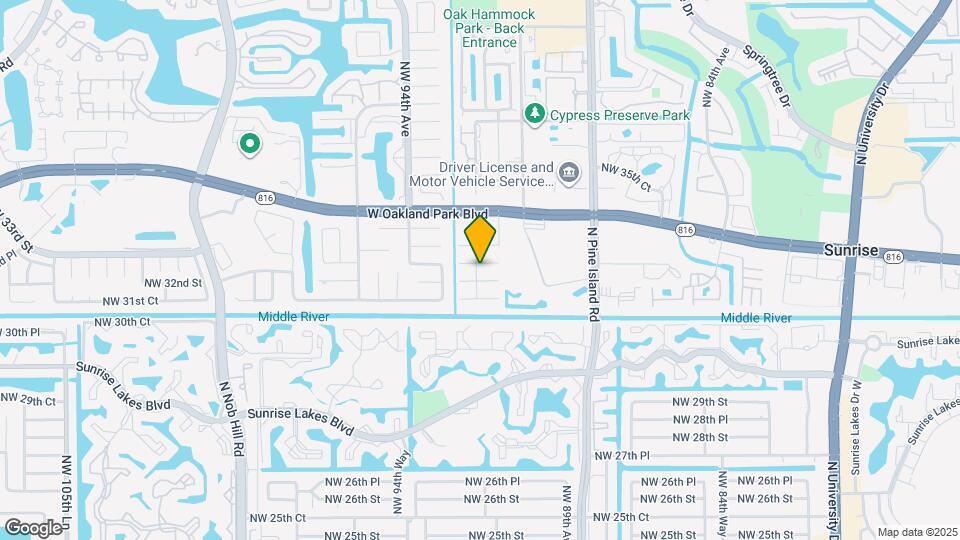 9134 NW 32nd Manor Map and Location Details