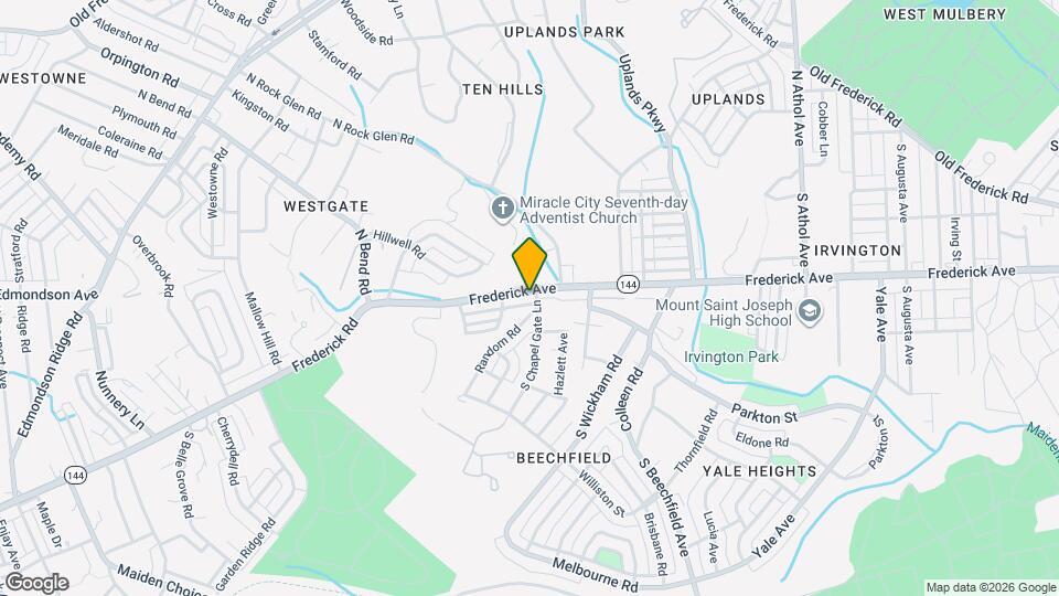 5103 Frederick Ave Map and Location Details