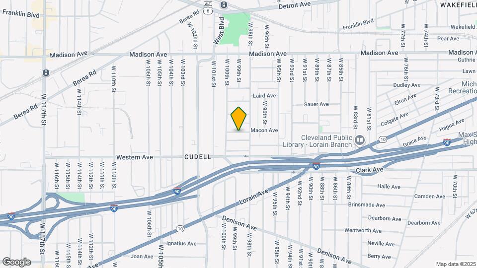 9825 Macon Ave Map and Location Details