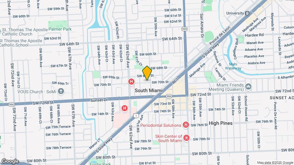 6001 SW 70th St, Unit 610 Mapa y Detalles de la Ubicación